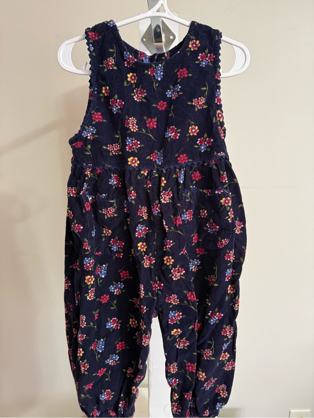 Vintage McKids Floral Overalls